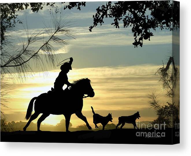 Cowboy Canvas Print featuring the photograph Lil' Cowboy by Stephanie Laird