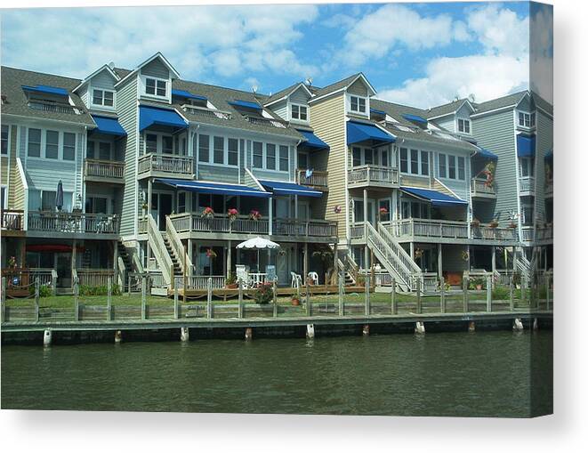 Neighborhood Canvas Print featuring the photograph Living On the Dock of the Bay by Emmy Marie Vickers