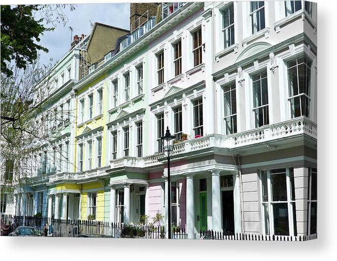 Empty Canvas Print featuring the photograph London Architecture Classic Townhouses by Kkong5