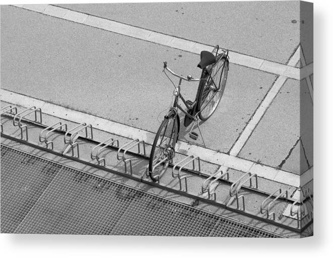 Bicycle Canvas Print featuring the photograph Lonely Bicycle by Andreas Berthold