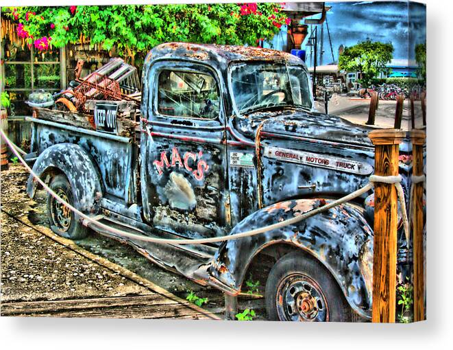 Truck Canvas Print featuring the photograph Mac's Truck by Perry Frantzman
