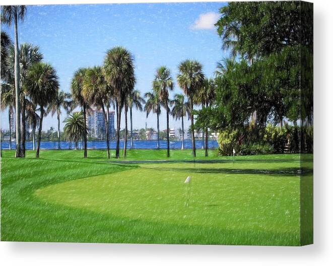 Mar Lago Canvas Print featuring the photograph Mar Lago by Bill Howard