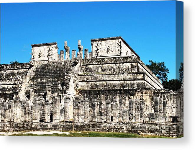 Mayan Canvas Print featuring the photograph Mayan Ruins by Judy Wolinsky