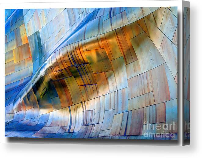 Hdr Canvas Print featuring the photograph Metal Wave by Chris Anderson