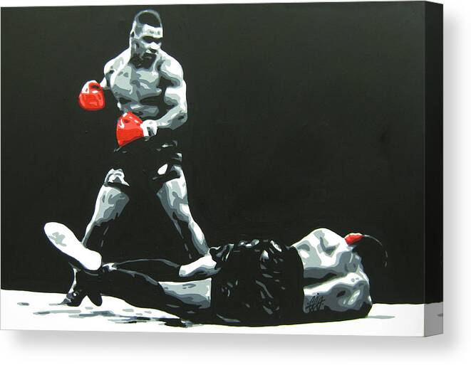 Mike Tyson Canvas Print featuring the painting Mike Tyson 5 by Geo Thomson