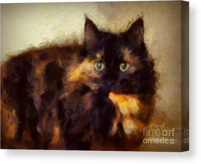 Cat Canvas Print featuring the photograph Miranda by Patricia Strand