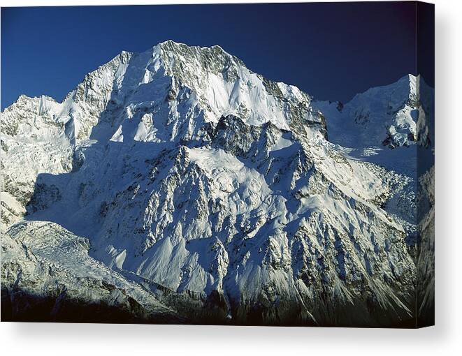 Feb0514 Canvas Print featuring the photograph Mt Cook Eastern Side In Winter by Colin Monteath