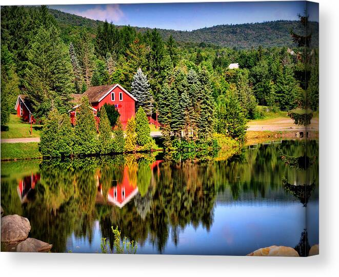 Mt. Snow Canvas Print featuring the photograph Mt. Snow in Summer by Mitchell R Grosky
