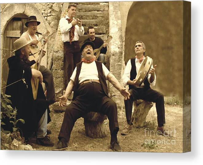 Singers Canvas Print featuring the photograph Music Folk by Archangelus Gallery