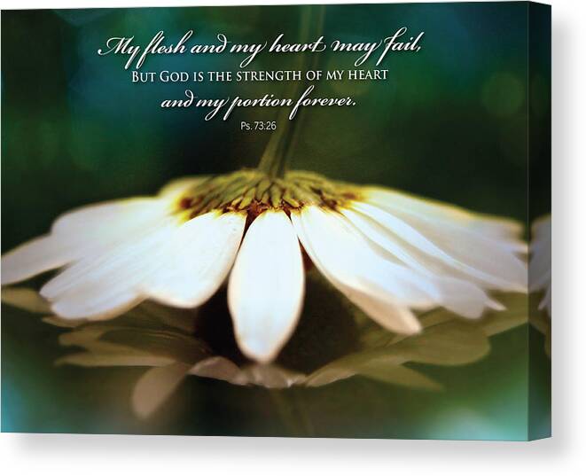 Flower Canvas Print featuring the digital art My Heart May Fail by Kathryn McBride