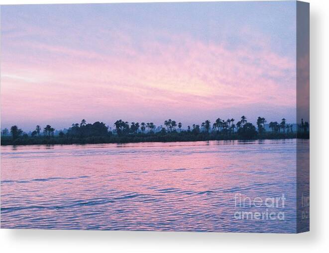 Sunset Canvas Print featuring the photograph Nile Sunset by Cassandra Buckley