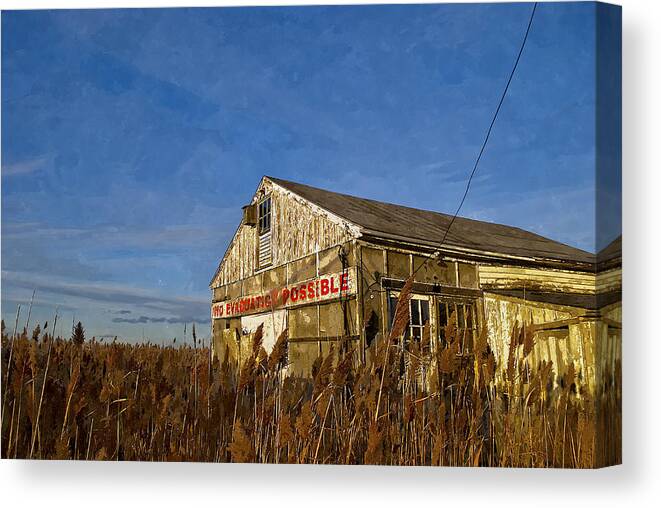 Digital Canvas Print featuring the painting No Evacuation Possible by Rick Mosher