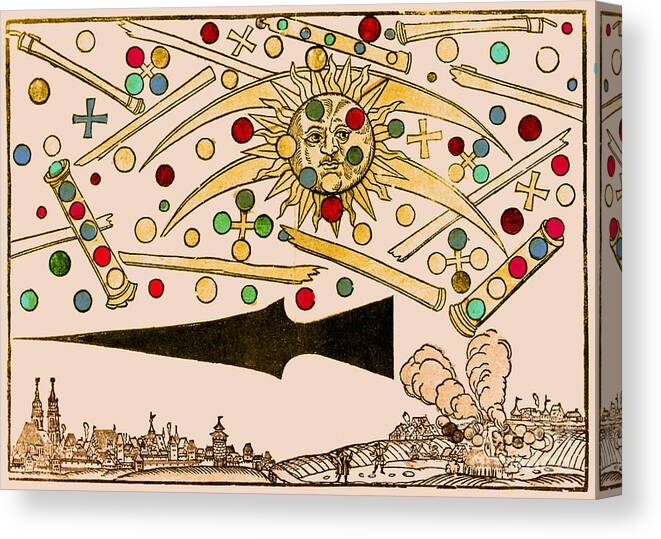 Science Canvas Print featuring the photograph Nuremberg Ufo 1561 by Science Source