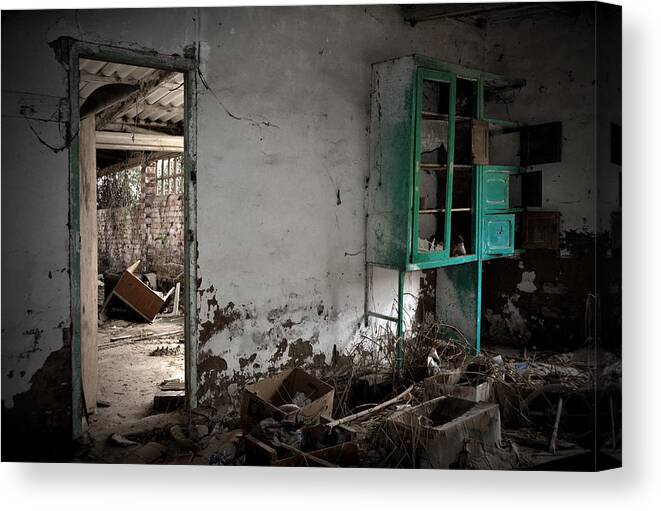 Old Canvas Print featuring the photograph Old abandoned kitchen by RicardMN Photography