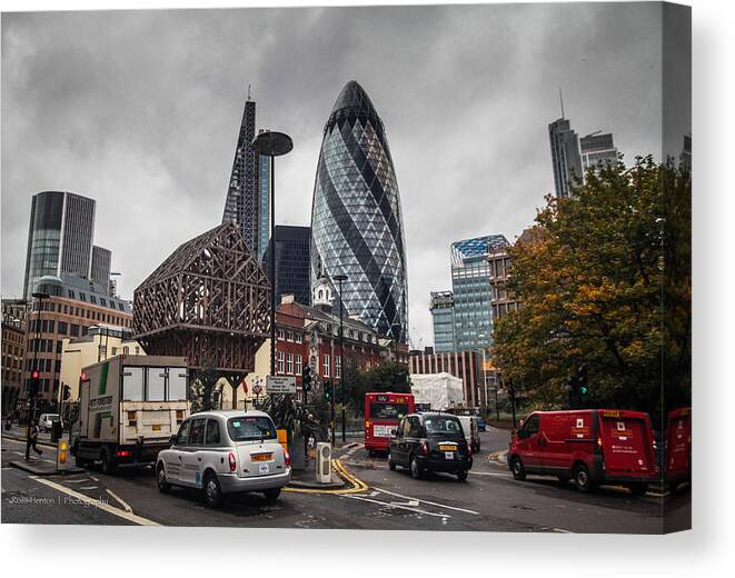 London Canvas Print featuring the photograph Old London New London - 2 by Ross Henton