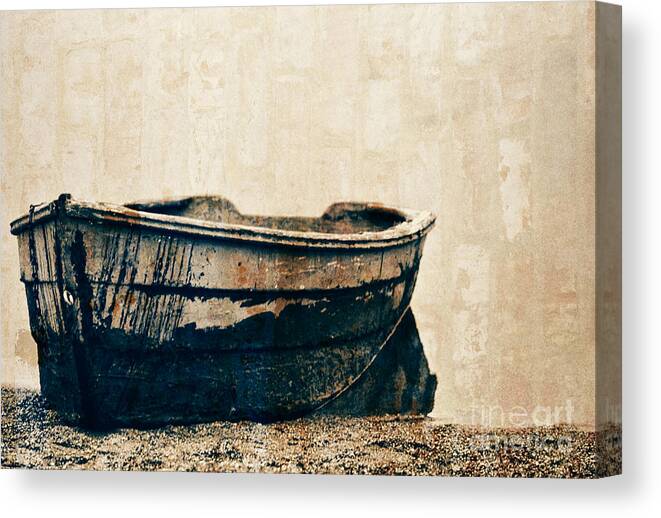 Boat Canvas Print featuring the photograph Old Rusty Boat by Jeff Breiman