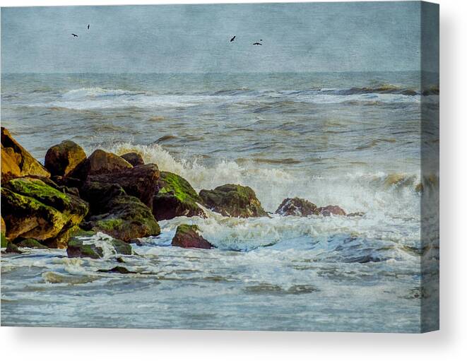 Rocks Canvas Print featuring the photograph On The Rocks by Cathy Kovarik