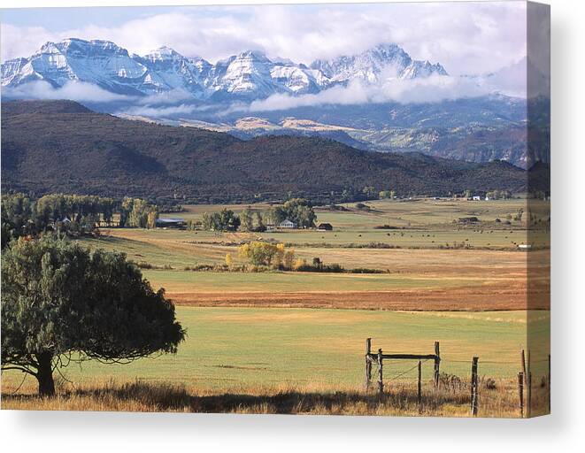 Colorado Canvas Print featuring the photograph Ouray County by Eric Glaser