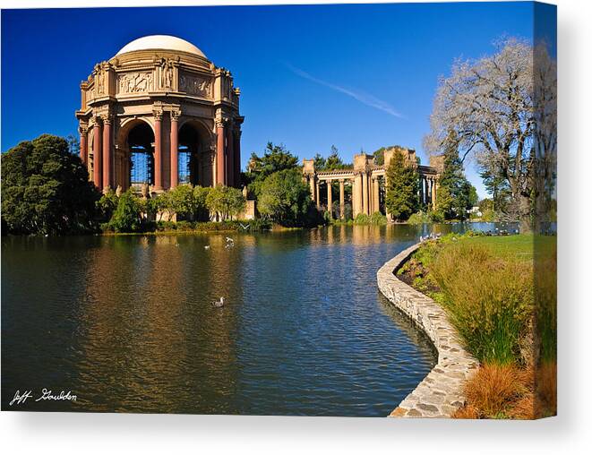 Architecture Canvas Print featuring the photograph Palace of Fine Arts by Jeff Goulden