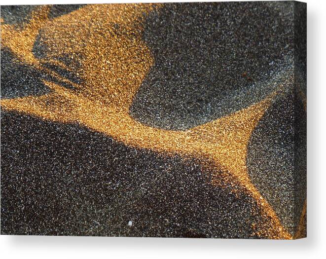 Sand Canvas Print featuring the photograph Patterns in Nature - 2 by Lori Seaman