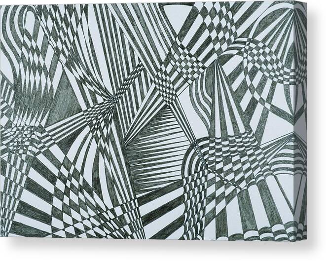 Perspectives Canvas Print featuring the drawing Perspectives by Lesa Weller