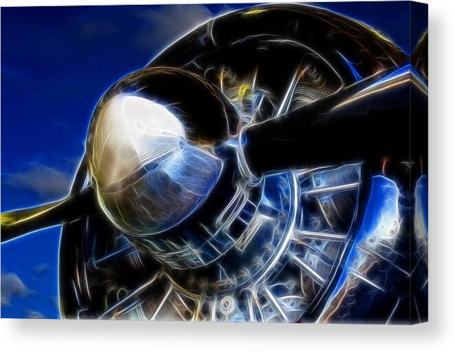 Engine Canvas Print featuring the photograph Pistons Firing by Ricky Barnard