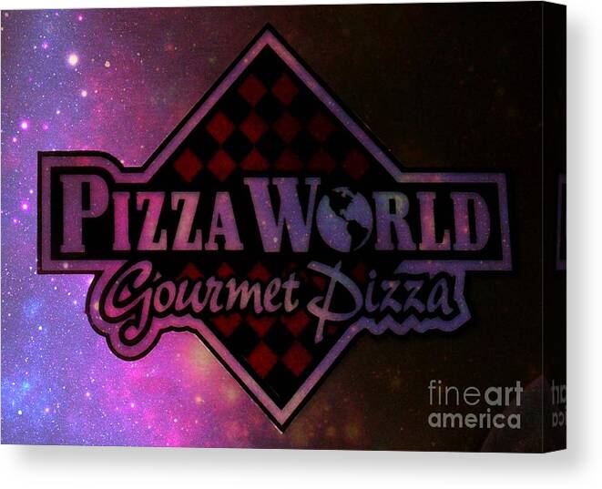  Canvas Print featuring the photograph Pizza World Gourmet Pizza by Kelly Awad