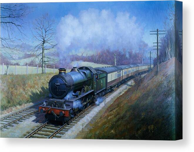 Classic Canvas Print featuring the painting Plymouth bound. by Mike Jeffries