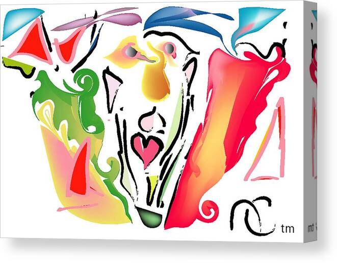 Life's Crazy Canvas Print featuring the digital art Pop Goes the Crazy by Andy Cordan