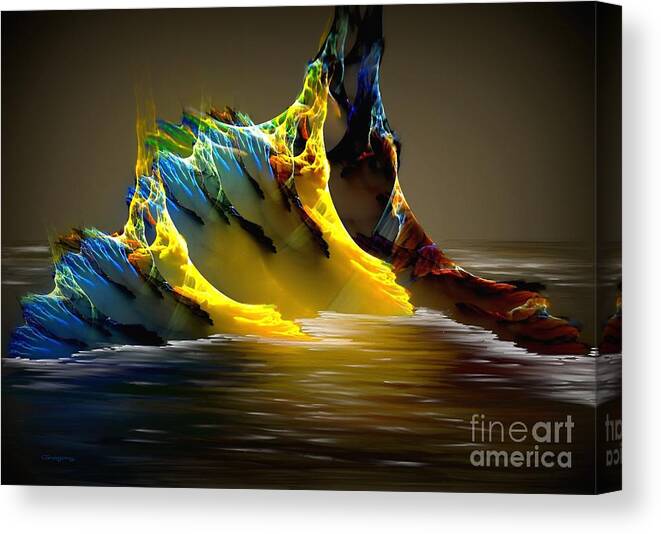 Home Canvas Print featuring the digital art Popsicle Iceberg by Greg Moores