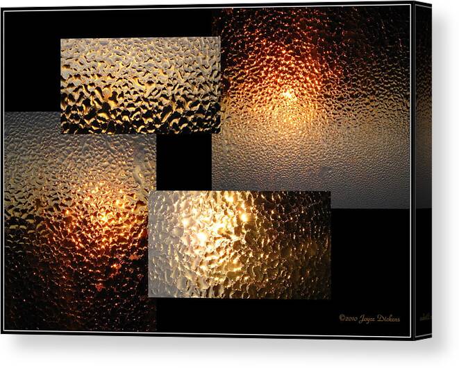 Dew Drops Canvas Print featuring the photograph Precious Light Two by Joyce Dickens