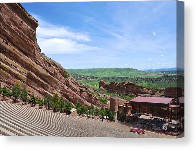 Red Rocks Canvas Print featuring the photograph Red Rocks by Norma Brock