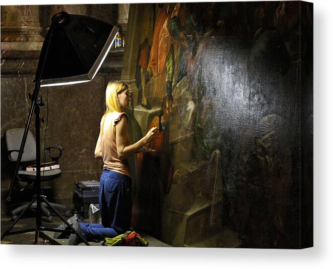 Painting Canvas Print featuring the photograph Restoration by Robert Woodward
