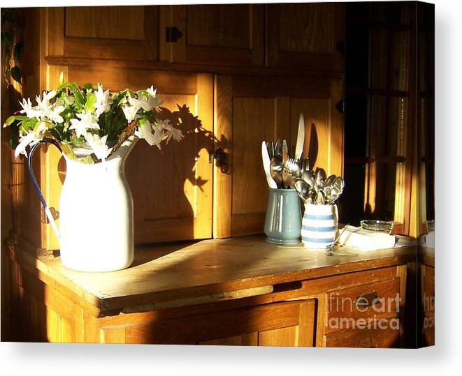 Wood Canvas Print featuring the photograph Rise 'n' Shine by Jackie Mueller-Jones