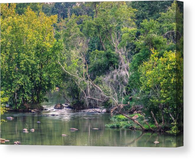 Background Canvas Print featuring the photograph Riverwalk Park by Traveler's Pics