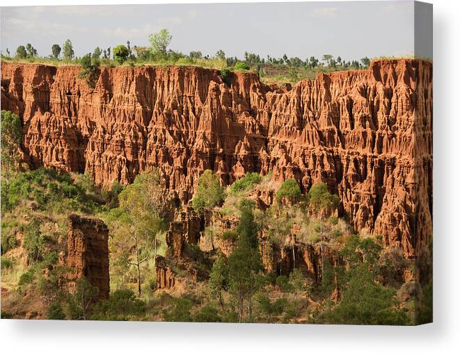 Horn Of Africa Canvas Print featuring the photograph Rock Valley In Konso Tribe Area by John Elk