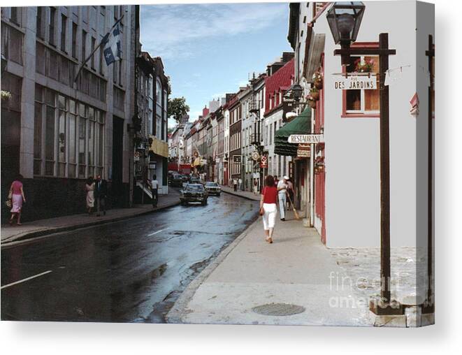 Landscape Canvas Print featuring the photograph Rue Des Jardins by Cedric Hampton