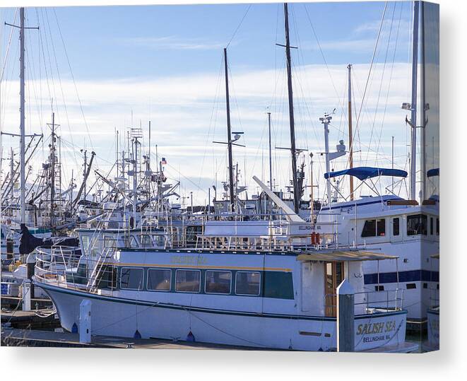 Bellingham Canvas Print featuring the photograph Salish Sea by Judy Wright Lott