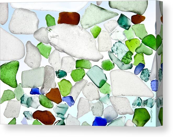Sea Glass Canvas Print featuring the photograph Sea Glass by Michelle Constantine
