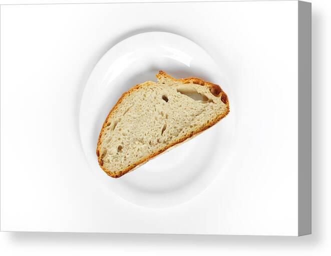 Bread Canvas Print featuring the photograph Slice of bread by Matthias Hauser