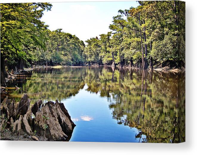 Water Canvas Print featuring the photograph Snows Lake by Linda Brown