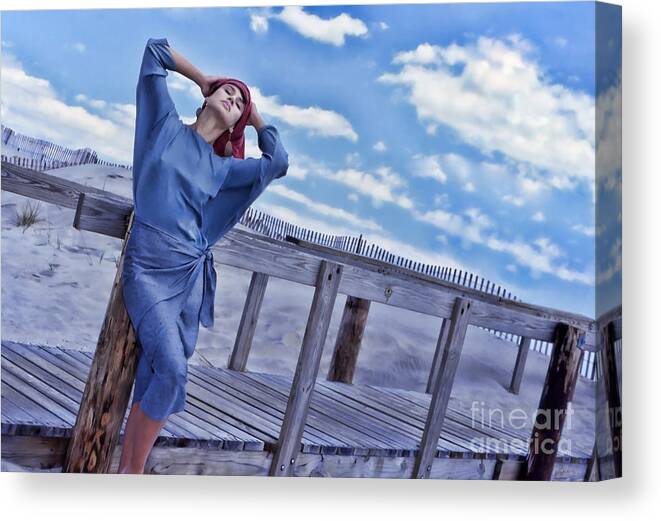 Blue Canvas Print featuring the photograph Something In Blue by Jeff Breiman