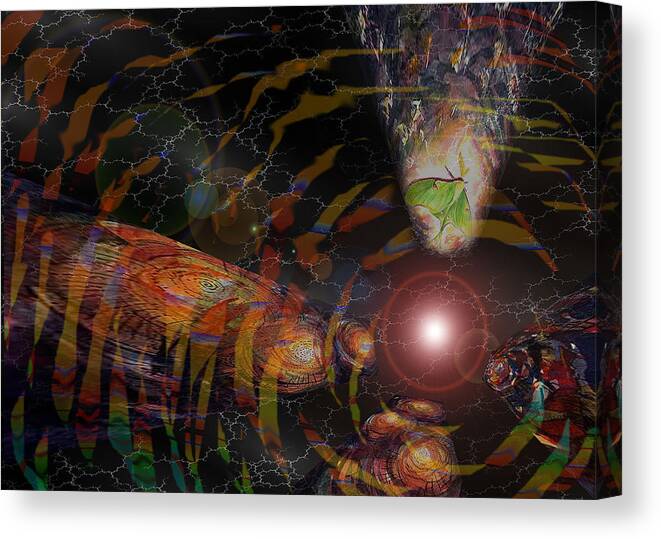 Digital Painting Canvas Print featuring the digital art Source by Melinda Fawver