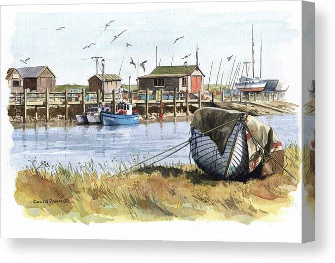 Southwold Canvas Print featuring the painting Southwold by Colin Parker