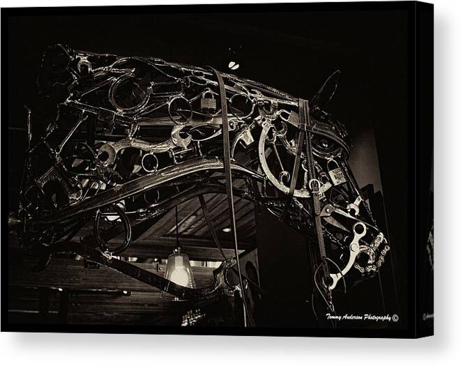 Horse Canvas Print featuring the photograph Steampunk Horse 2 by Tommy Anderson