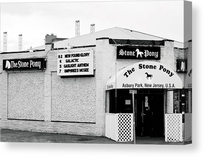 Stone Pony Canvas Print featuring the photograph Stone Pony Asbury Park NJ by Terry DeLuco