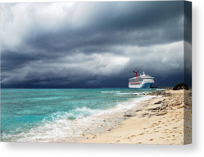 Sky Canvas Print featuring the photograph Storm is Coming... by Ramunas Bruzas