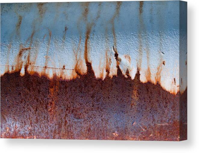 Industrial Canvas Print featuring the photograph Sunrise Abstract by Jani Freimann