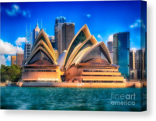 Sydney Canvas Print featuring the photograph Sydney Opera House by Eye Olating Images