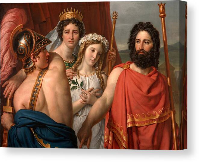 Jacques-louis David Canvas Print featuring the painting The Anger of Achilles by Jacques-Louis David